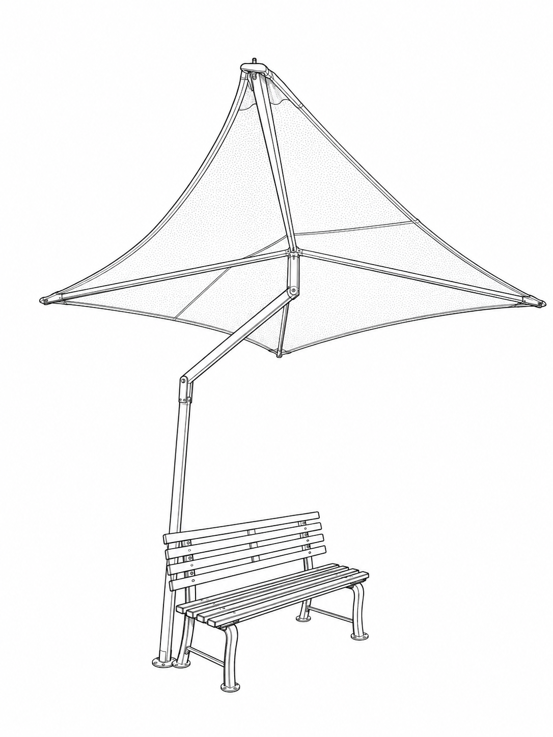 Cantilever umbrella